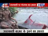 Uttarakhand: Temple at Manikarnika Ghat submerged into water