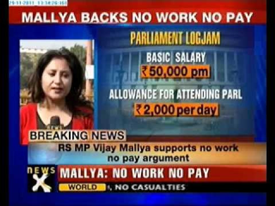 Vijay Mallya backs no work, no pay