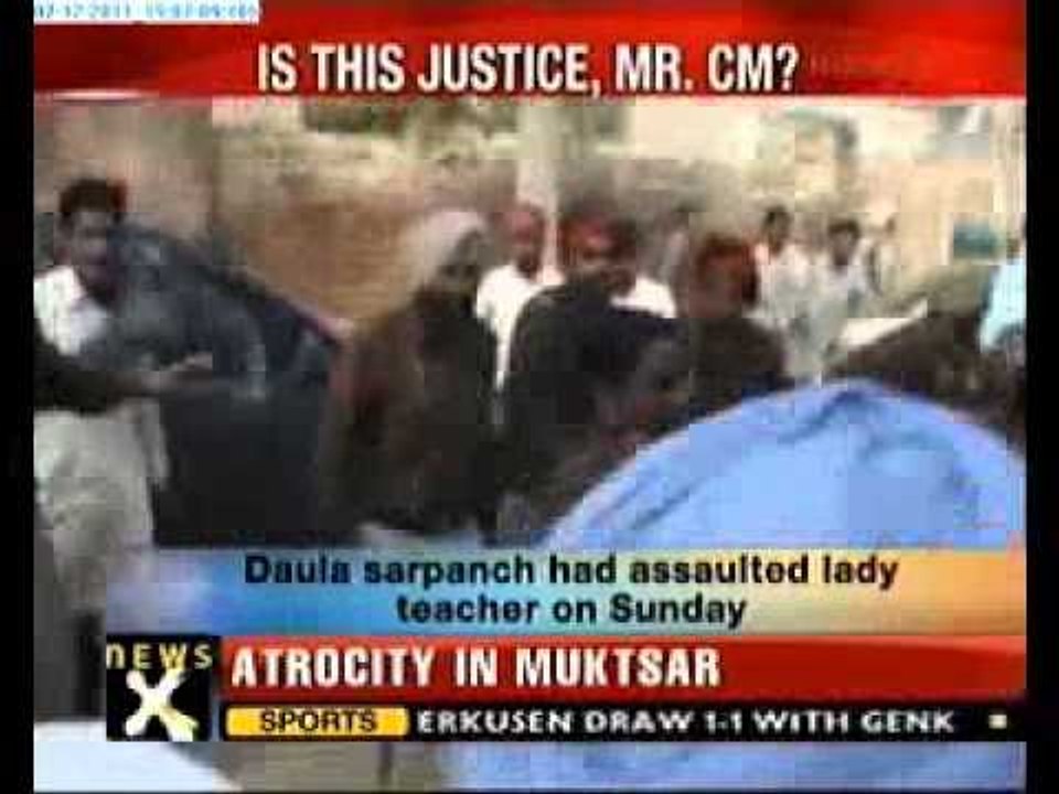 Teachers protest over Sarpanch's early release