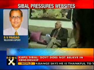 Websites must clean up content, says Sibal