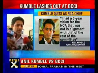 Kumble slams BCCI after NCA exit