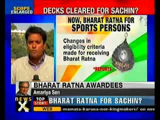 Govt tweaks Bharat Ratna criteria; Sachin in focus