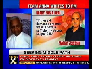 Lokpal row: Team Anna writes to PM