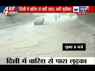 India News: Heavy traffic on roads due to rains in Delhi