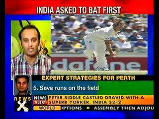 India vs Aus,Day 1: India lose Sehwag, Dravid
