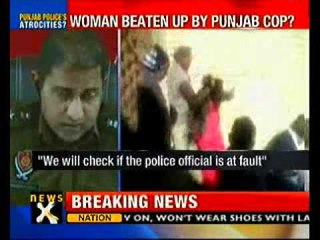 Women beaten up by Punjab cop