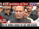 India News: BJP-RSS meet discussed socio-political issues, says Rajnath Singh