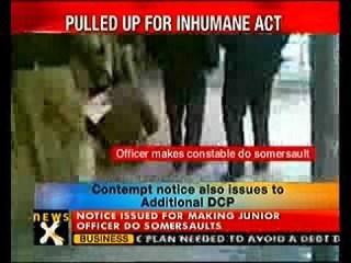 Constable forced to do somersaults; cops booked- NewsX