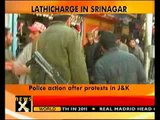Cops lathicharge medicine traders in Srinagar-NewsX