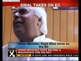 Sibal slams EC for selective focus on Khurshid-NewsX