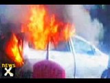 Car catches fire outside Israel Embassy- NewsX