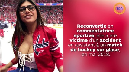 Mia Khalifa a subi une opération pour réparer son sein dégonflé par un palet de hockey projeté sur sa poitrine...