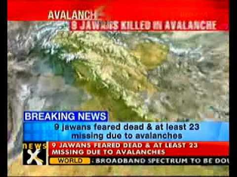 Avalanches hit army post; 9 Jawans killed, 23 missing- NewsX