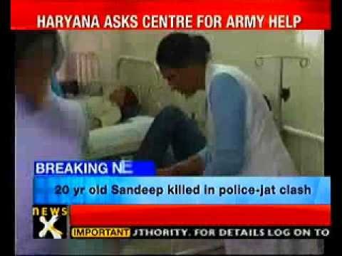 12 injured as Jats, cops clash in Haryana- NewsX