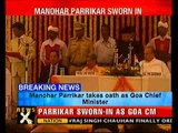 Manohar Parrikar takes oath as Goa CM- NewsX