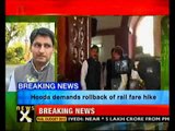 Cong MP Deependra Hooda opposes rail fare hike-NewsX