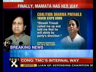 Trivedi's resignation is TMC internal matter: Cong-NewsX
