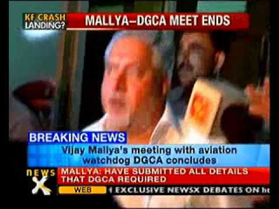 Had good, comprehensive meeting with DGCA: Mallya - NewsX