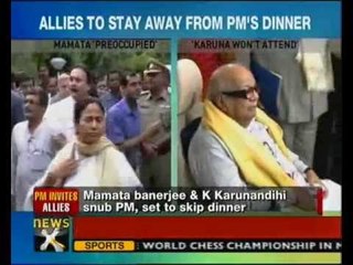Mamata Banerjee, M Karunanidhi to skip PM's dinner party - NewsX