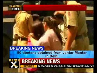 Over 50 Tibetans detained from Jantar Mantar in Delhi - NewsX