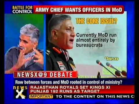 NewsX@9: Army Chief wants officers in MoD - NewsX