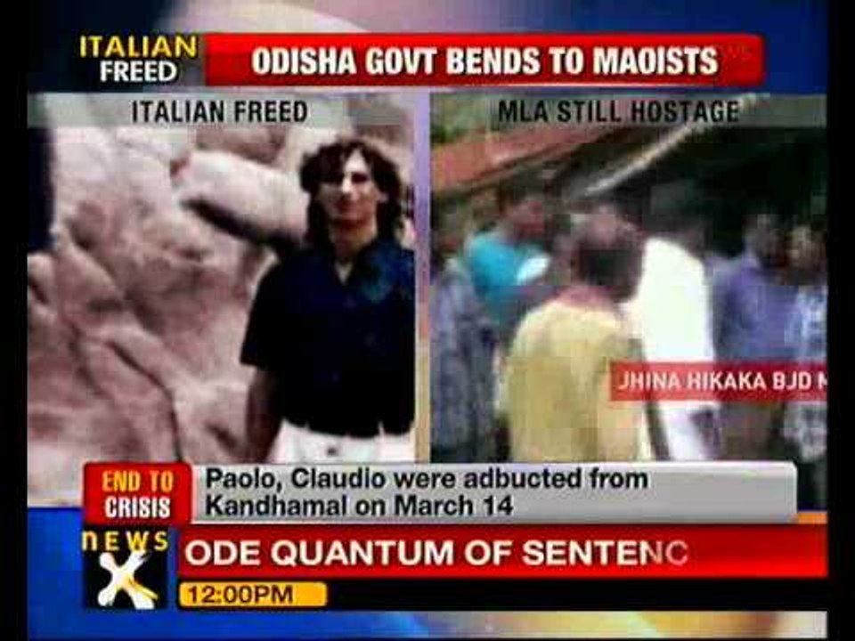 Maoists release Italian, fate of BJD MLA still unknown - NewsX