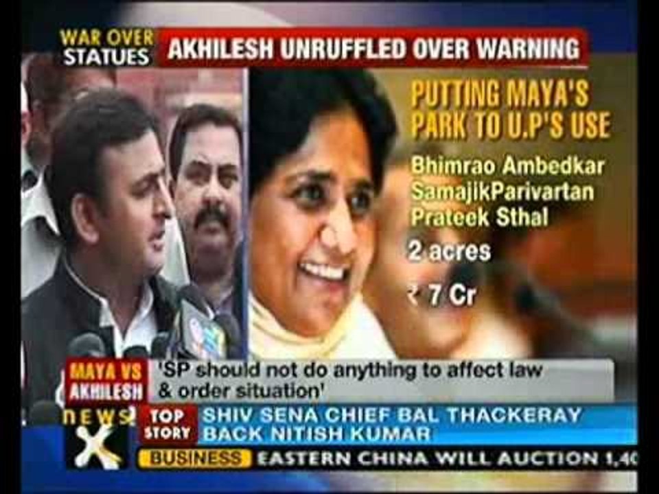 Politics over statues continues in UP-NewsX