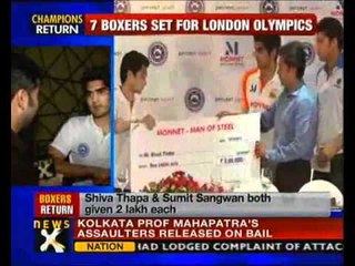 Indian boxers returns home after brilliant show at Olympic qualifiers-NewsX