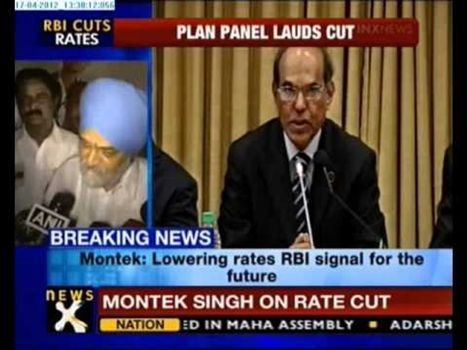 Montek Singh Ahluwalia lauds RBI's rate cut - NewsX