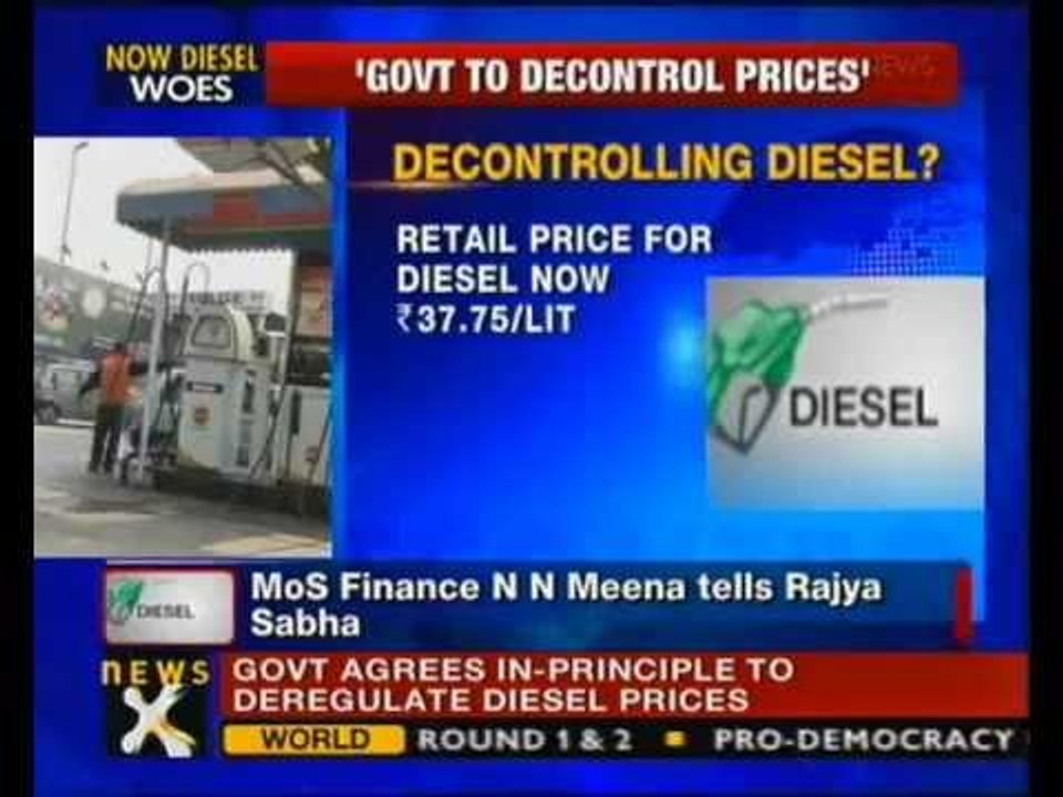 Govt to deregulate diesel prices- NewsX