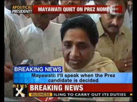 Mayawati mum on Presidential candidate - NewsX