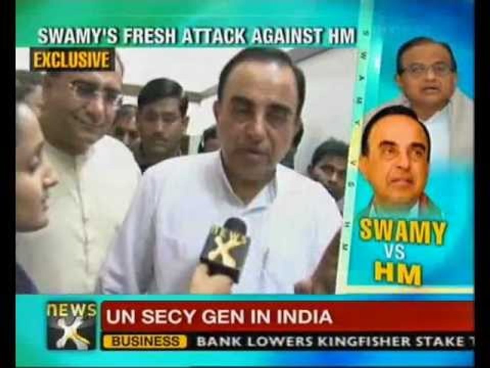 Chidambaram's son benefitted in 2G scam: Swamy-NewsX