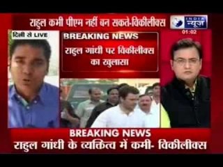 Rahul Gandhi will never become PM, Wikileaks cable
