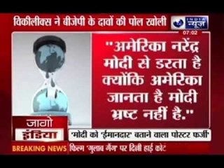 Never endorsed Narendra Modi as "incorruptible": WikiLeaks