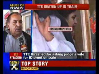 TTE thrashed by goons at Chandigarh Railway station - NewsX