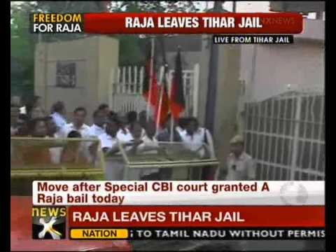 2G Scam case: A Raja walks out of Tihar jail - NewsX