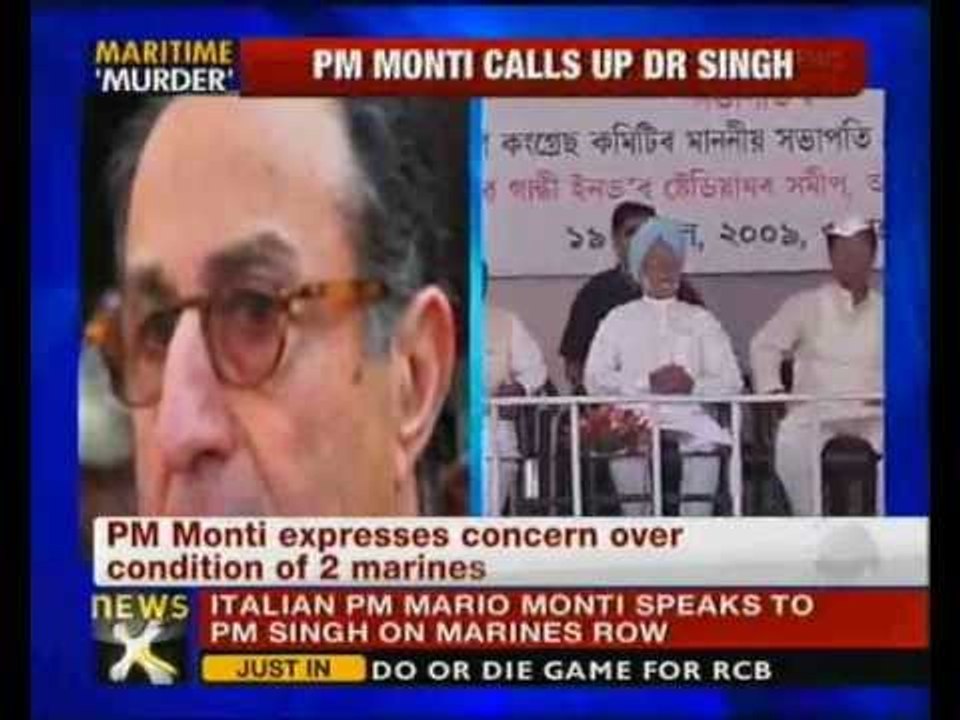 Fishermen Killing: Italian PM talks to Manmohan Singh - NewsX