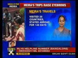 Meira Kumar took foreign trips every 37 days - NewsX