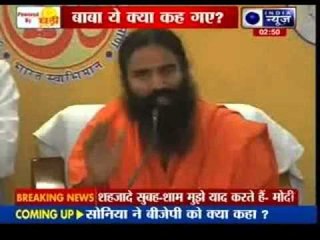 Sonia ruined India's democracy, Modi will kill 'imported' demons: Ramdev