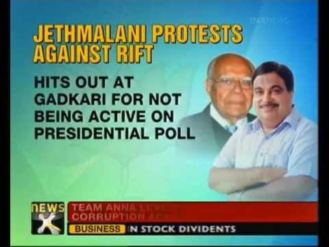 Ram Jethmalani slams BJP in letter to Gadkari - NewsX