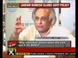 Jairam Ramesh attacks subsidy on diesel & LPG - NewsX