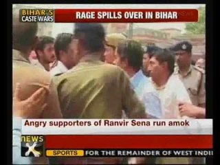 Ranvir Sena chief's murder: Bihar DGP, SP roughed up - NewsX
