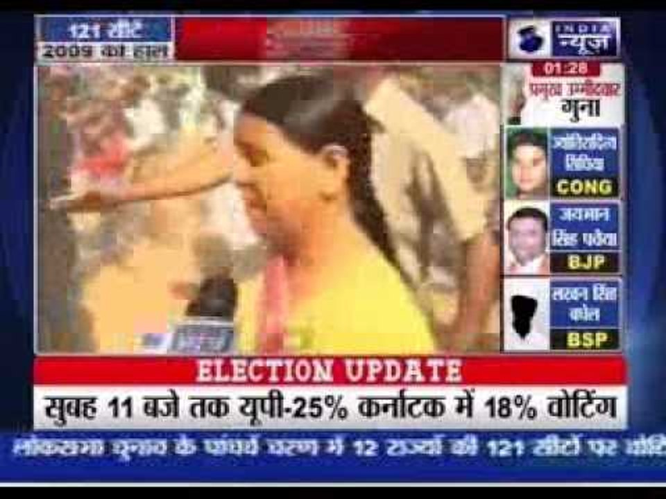 Rabri Devi casts her vote in Patna