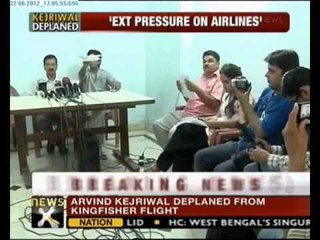 Arvind Kejriwal deplaned from Kingfisher flight -- NewsX