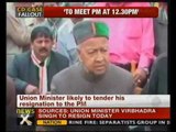 Virbhadra Singh likely to resign from Union Cabinet - NewsX