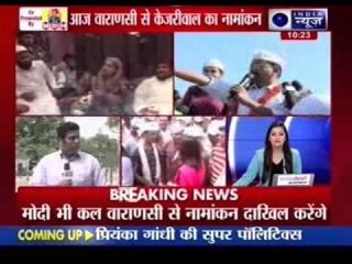 Arvind Kejriwal's mega road show before nomination