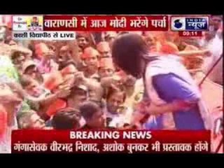 Narendra Modi filing nomination and road show from Varanasi