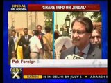 Pak FS Jilani asks India to share info on Jundal - NewsX