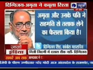 Digvijaya Singh accepting his relationship with journalist Amrita Rai