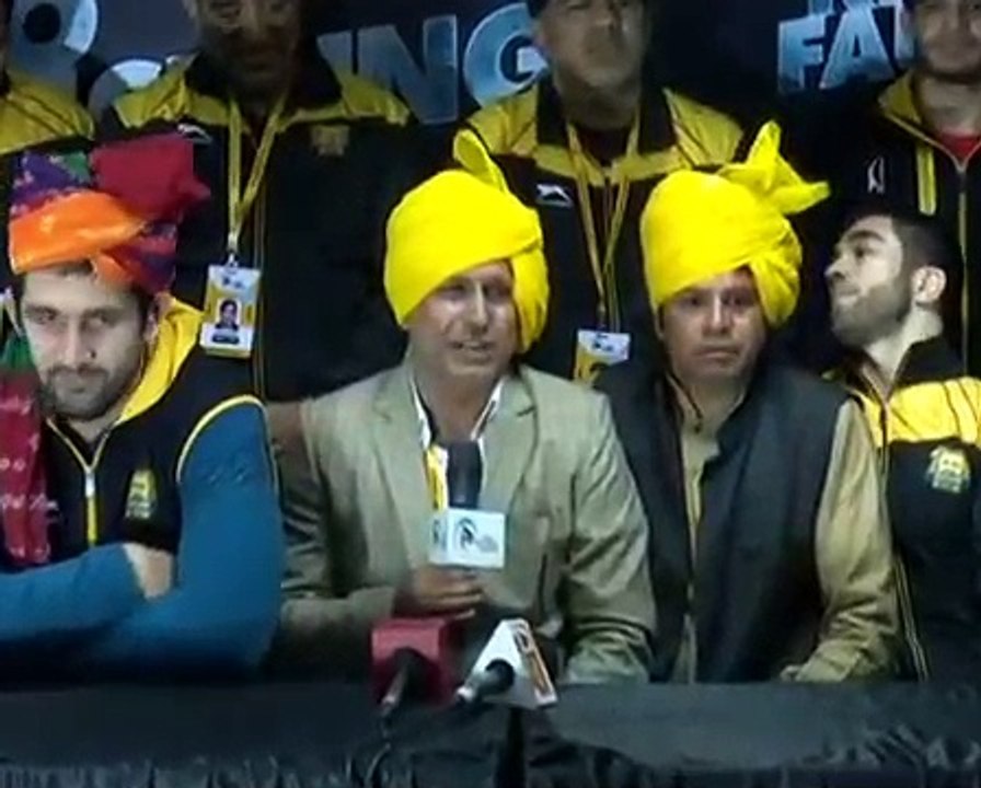 PWL 3 Day 6_ Punjab Royals addressing the Media over victory against Veer Maratha's